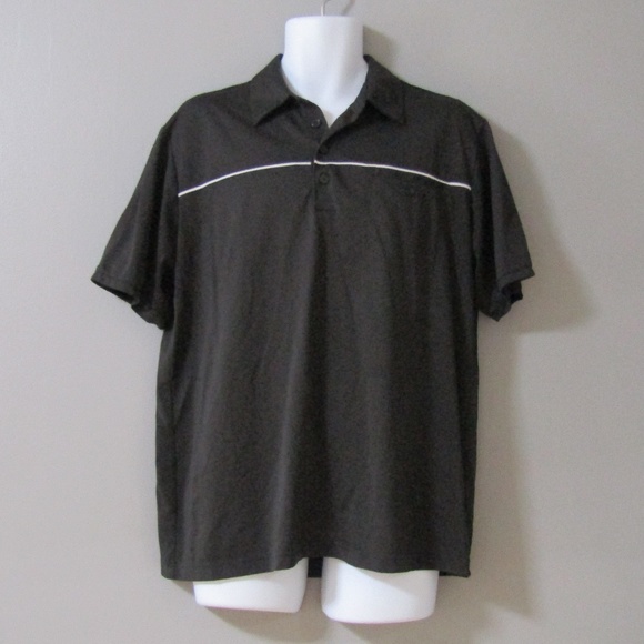 adidas Other - Adidas Climalite Black w/ White Polo Golf Shirt L